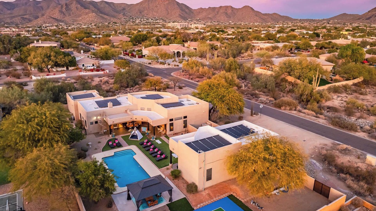 Central Scottsdale House | Private Pickleball Court Mountain Views Oasis