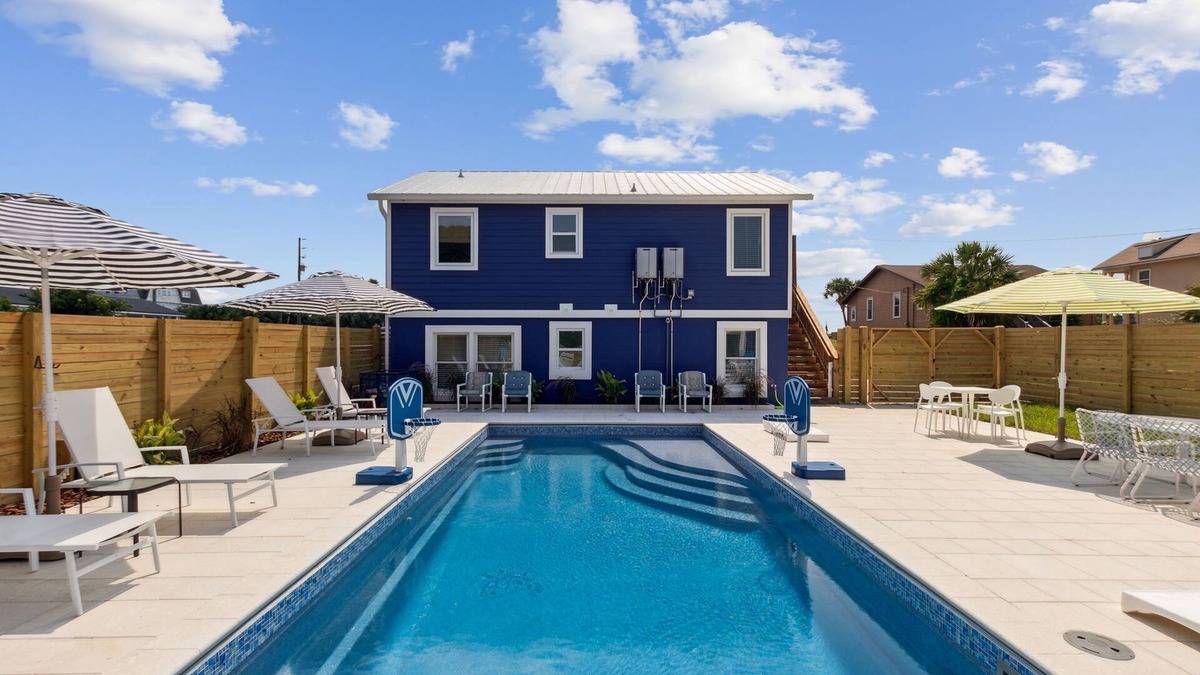Ocean Cay House | Private Pool/Pool House, 4BR 5 Bath, 300 steps to beach, pet friendly, Sleeps 14