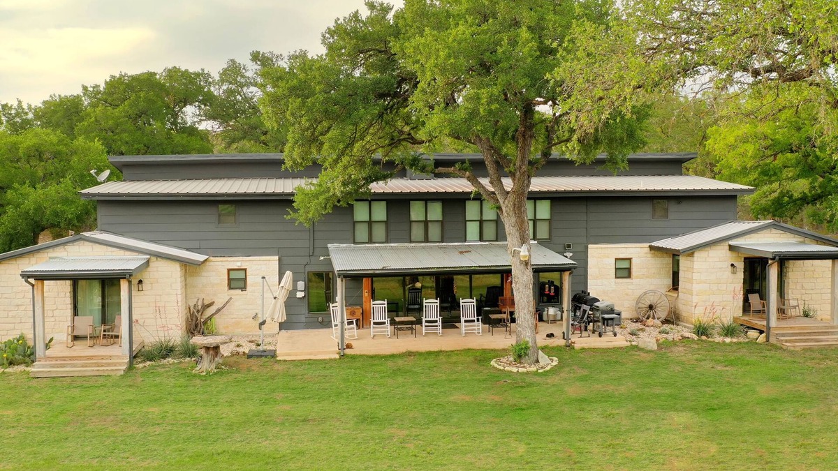 Hunt House | Private Riverfront, HOT TUB, Game room & 4 Patios overlooking the Guadalupe!