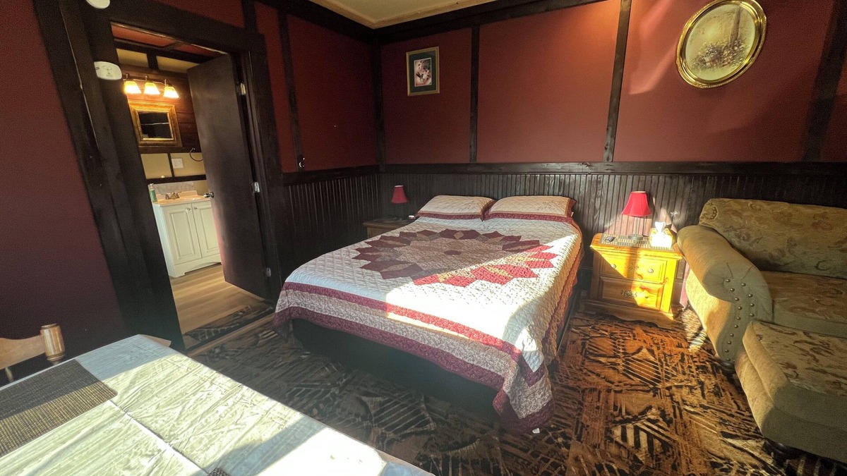 Island Falls Apartment | Private Room With Pub Lounge on Site!