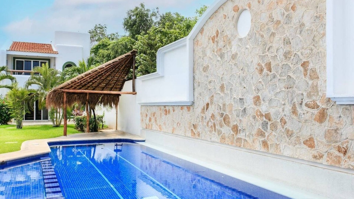 Playacar Villa | Private Villa | Pool, Golf, Patio & 5th Ave Access