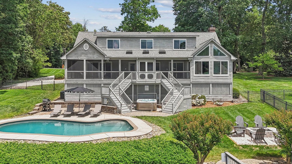 Westport House | Private Waterfront Home with heated pool, hot tub, firepit, kayaks, game room and much more!