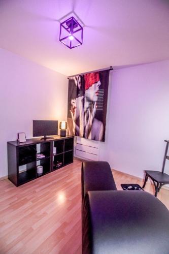 Walbourg Apartment | PRoJET KUROI - Love Room BDSM - Balançoire, Banc de fessée, Cage, Croix, Tantra