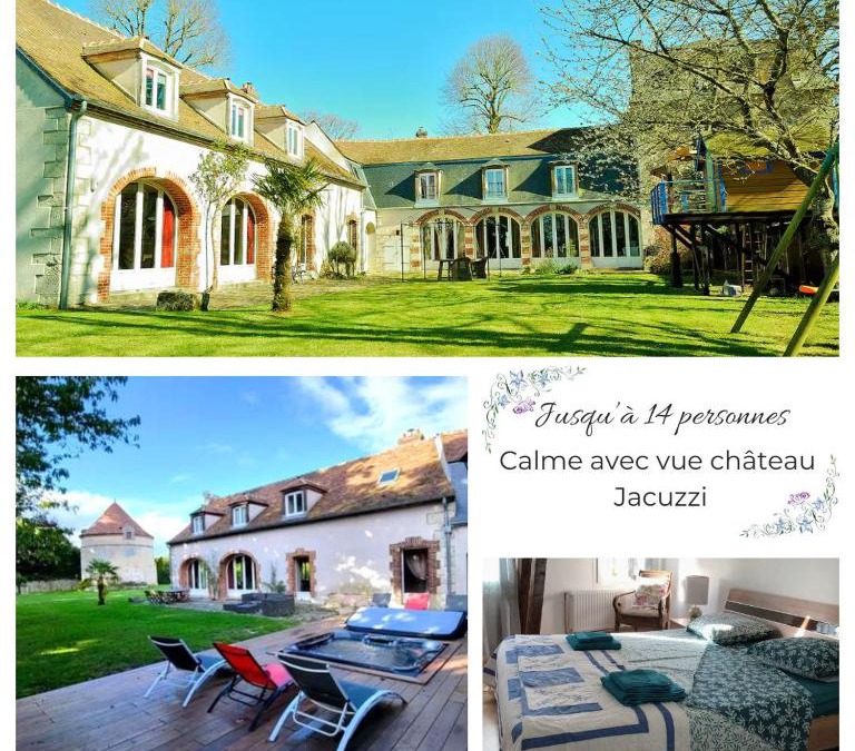 Bailleau-l'Eveque House | Propriété historique, vue château, calme et jacuzzi