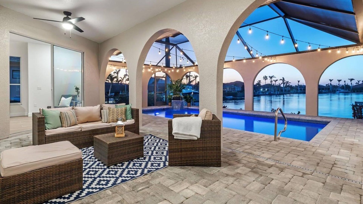 Punta Gorda House | Punta Gorda Isles Vacation Home with Private Pool, Office, Canal w Dock