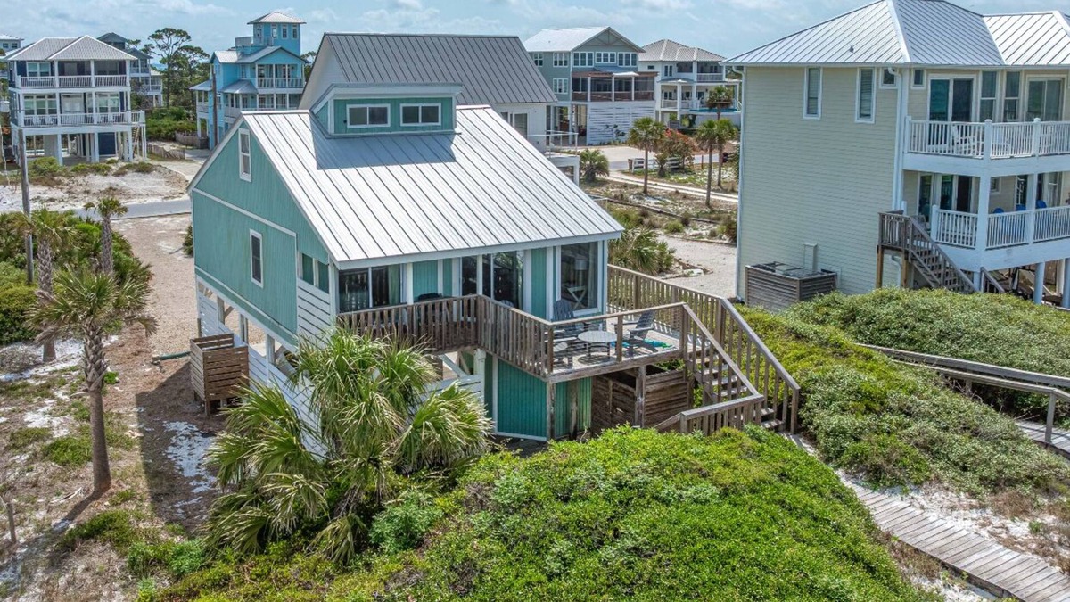 Cape San Blas House | Quaint, private gulf front on North Cape, NEW kitchen and bathrooms!