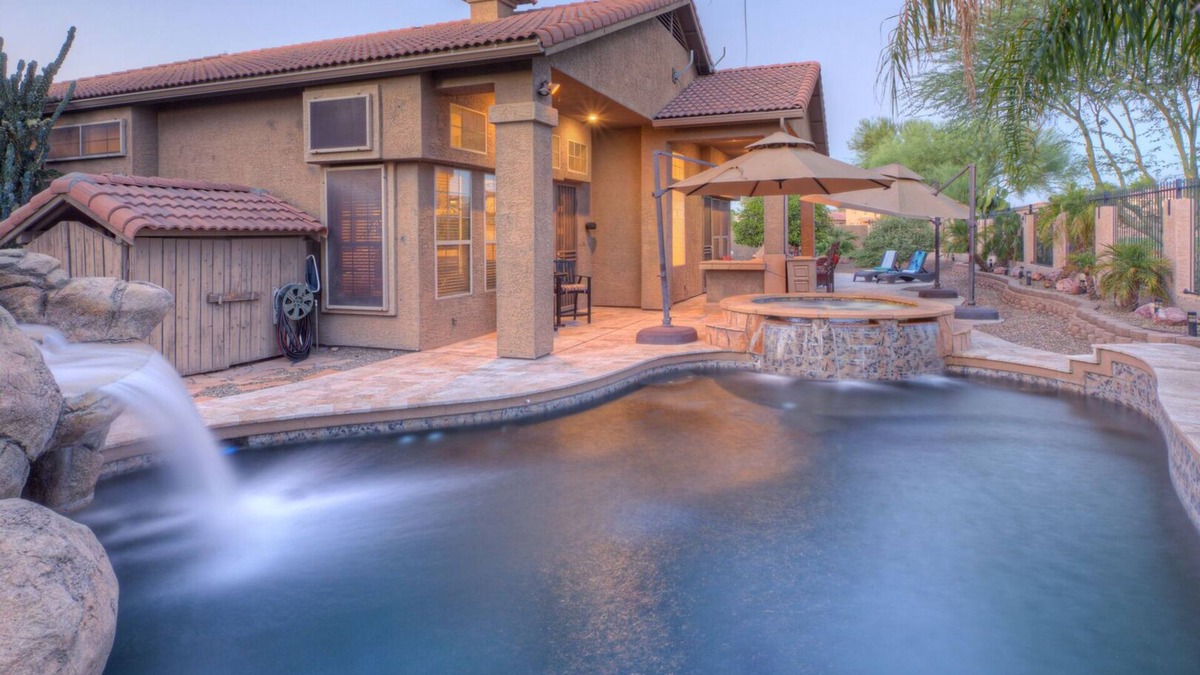 Villages At Queen Creek House | Queen Creek Village: Golf & Mt VIEWS, Htd POOL, Spa, Putt Green, Fire Pit, Bikes, Comm Center