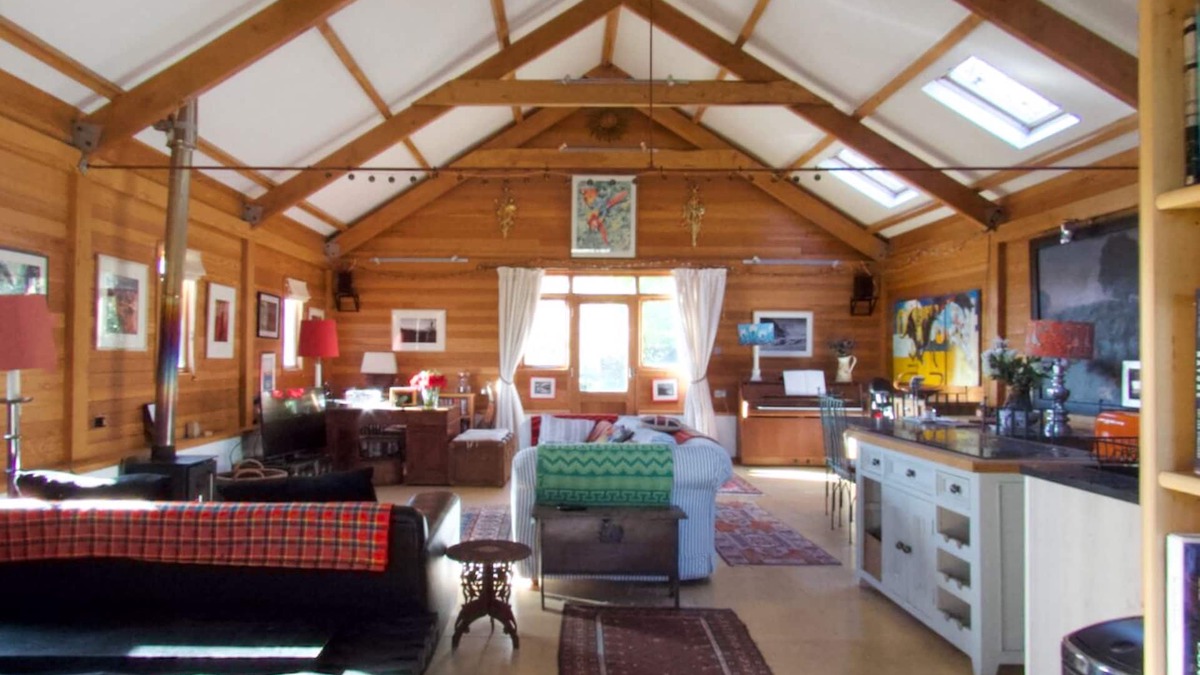 Saint Gennys Cabin | Quirky, rural retreat in secluded setting over-looking wooded valley