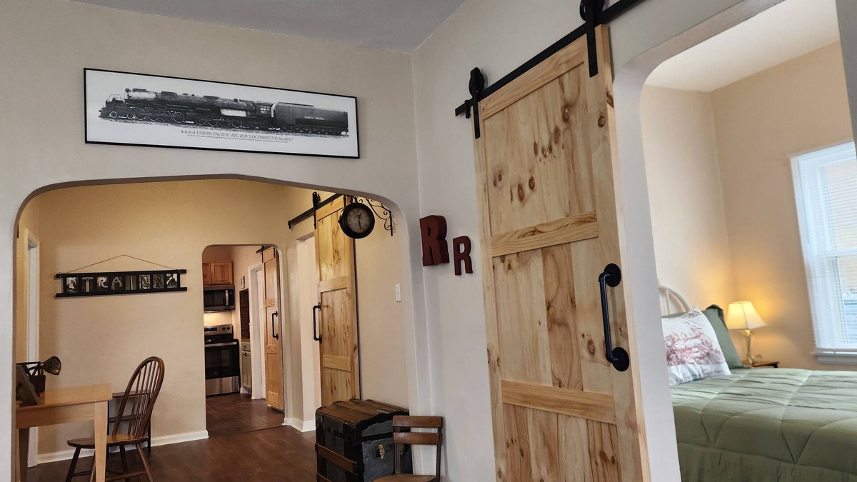 Boone House | Railroad themed 3-bedroom house in Boone The Main Street Station is pet friendly