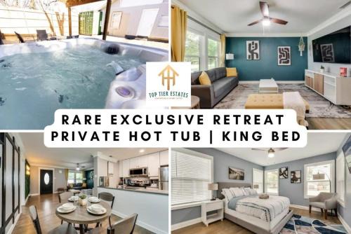 North Industrial House | Rare Exclusive Retreat Private Hot Tub King Bed