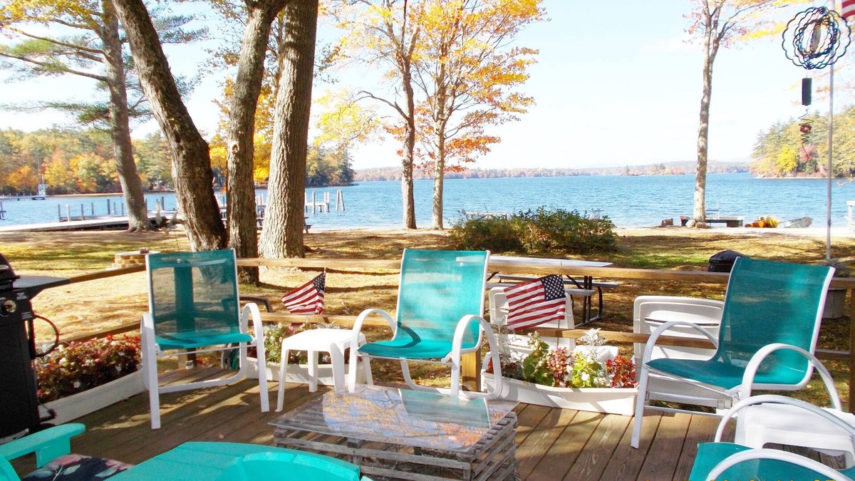 Center Tuftonboro Cottage | RARE SANDY BOTTOM WADE-IN LAKE WINNIPESAUKEE BEACHFRONT COTTAGE WITH DOCK