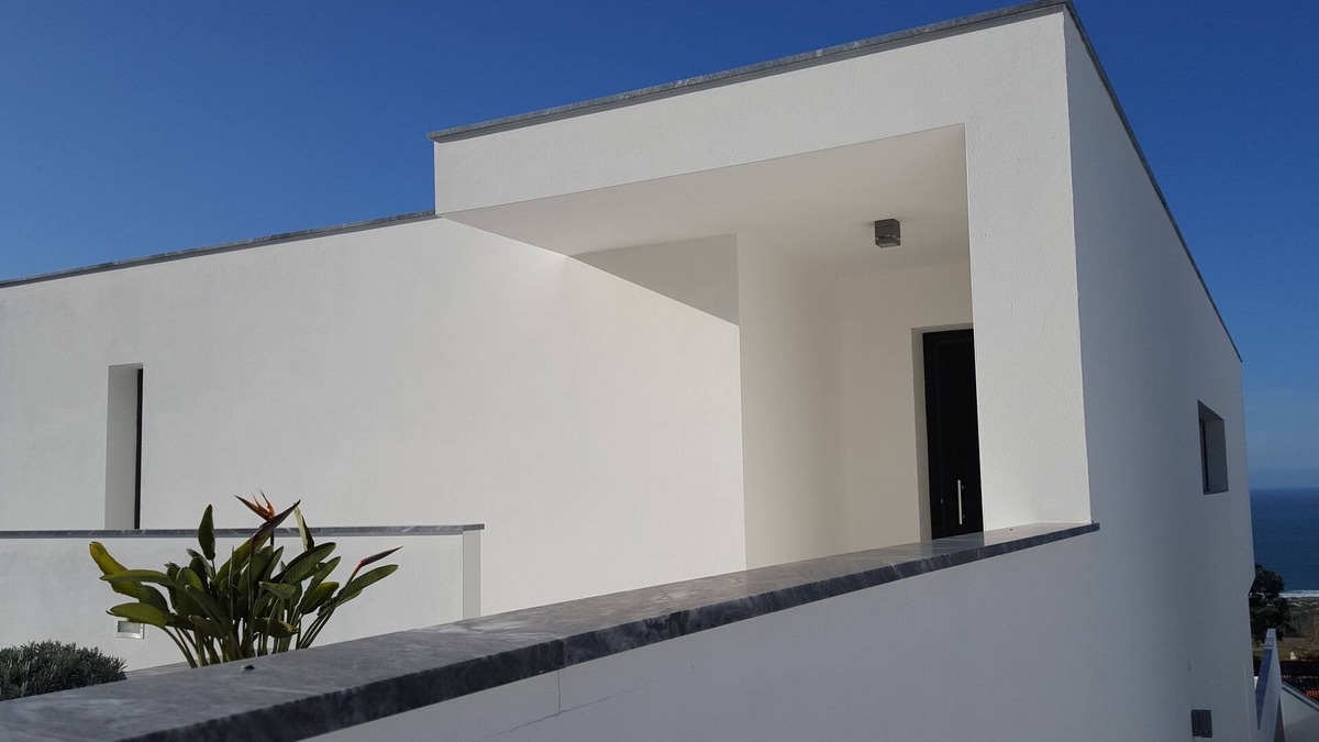 Famalicao Villa | Recent modern villa (8 people) with sea view and private swimming pool, near Nazaré