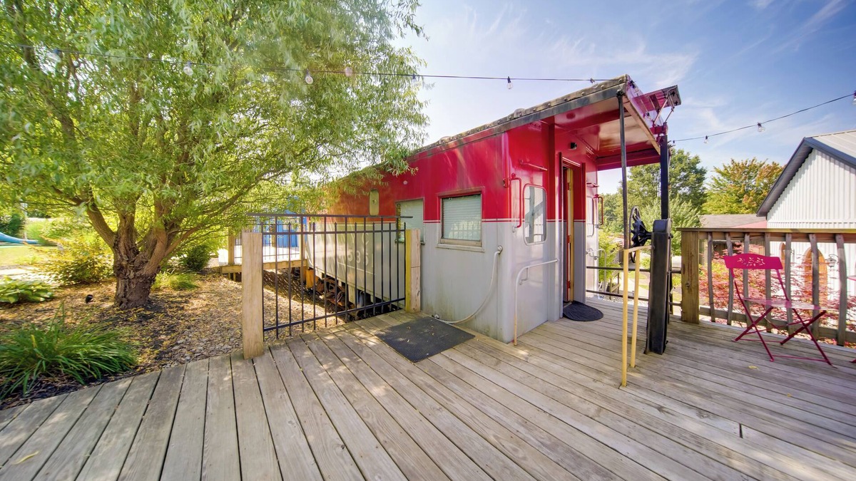 Adrian Furnace Apartment | 'Red NY Central,' Converted Railcar in DuBois!