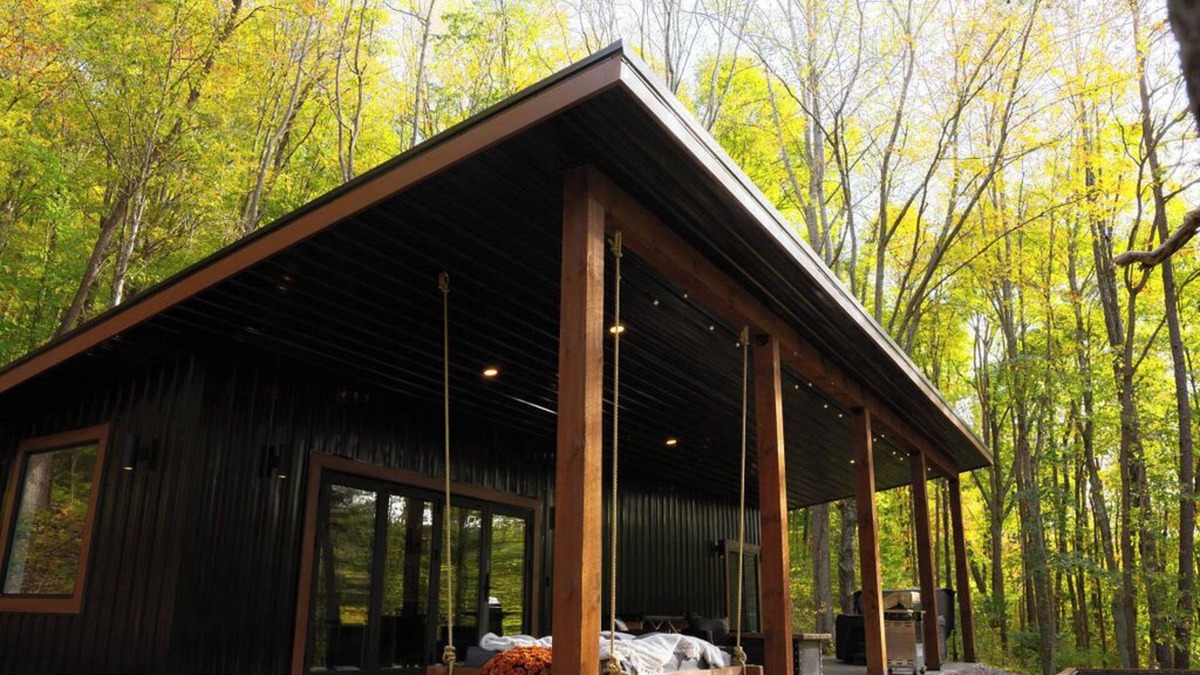 Laurelville House | Rekindled @ The Patch, lux couples getaway, hot tub, outdoor living.