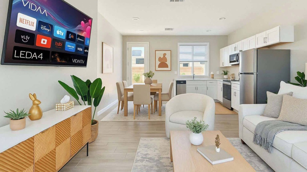 Glendale Apartment | Relaxing 2BD | 3Bed | 70" Smart TV | Free Parking