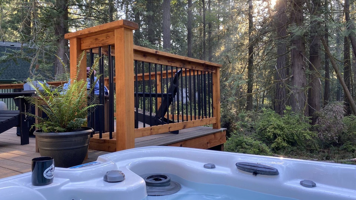 Burley House | Relaxing PNW island getaway with hot tub, fire pit, miles of trails & beaches.