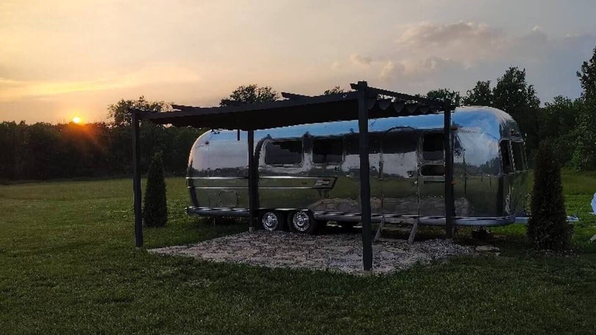 Westville RV Rental | Renovated 1971 Airstream on an 80 acre animal rescue farm in Westville IN