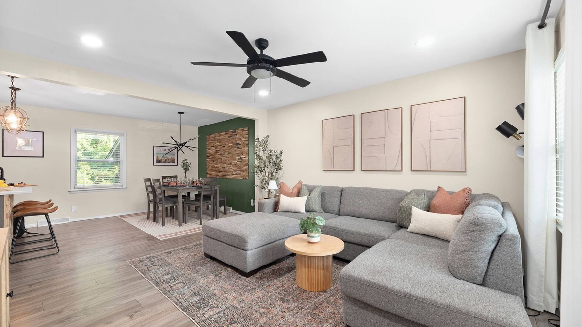 Charlotte House | Renovated Home near Uptown w Fenced yard & Parking + Dog Friendly!