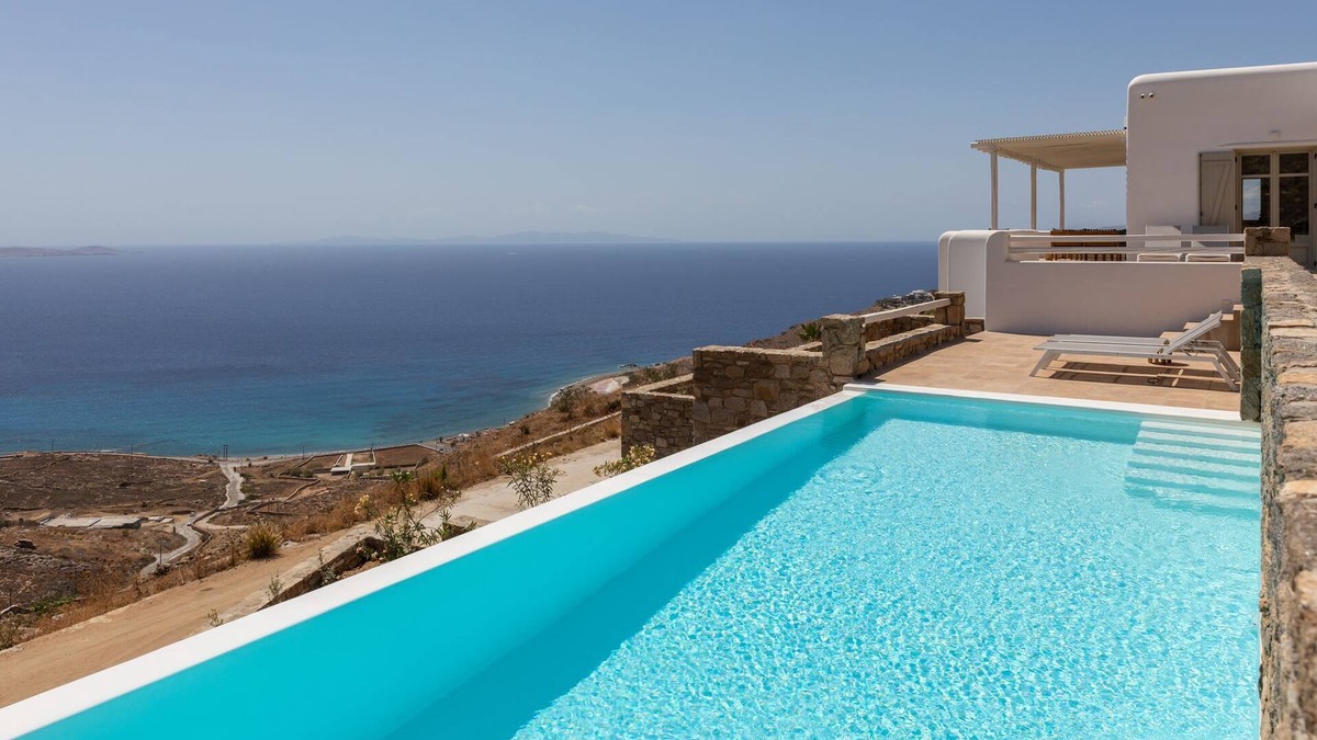 Fanari Villa | Renovated Luxury Oceanview Villa with Pool in Mykonos