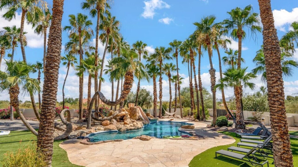 Cactus Acres Villa | Resort Style Estate, 2 Houses, Putt-Putt Course, B-ball Court, Heated Pool