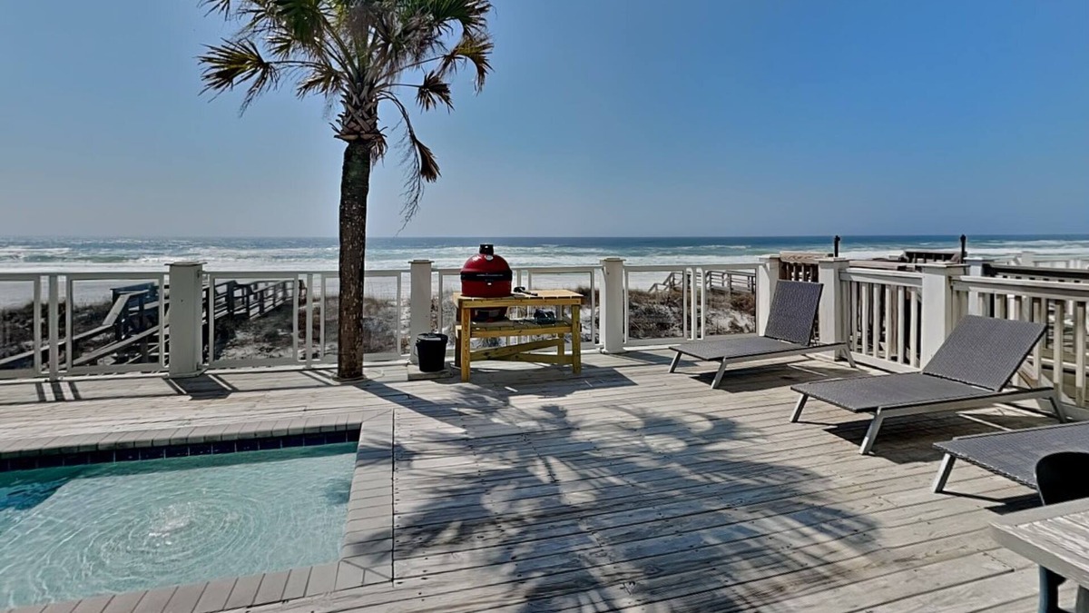 Thomas Drive House | Resting Beach Face - Waterfront Location + Private Pool!