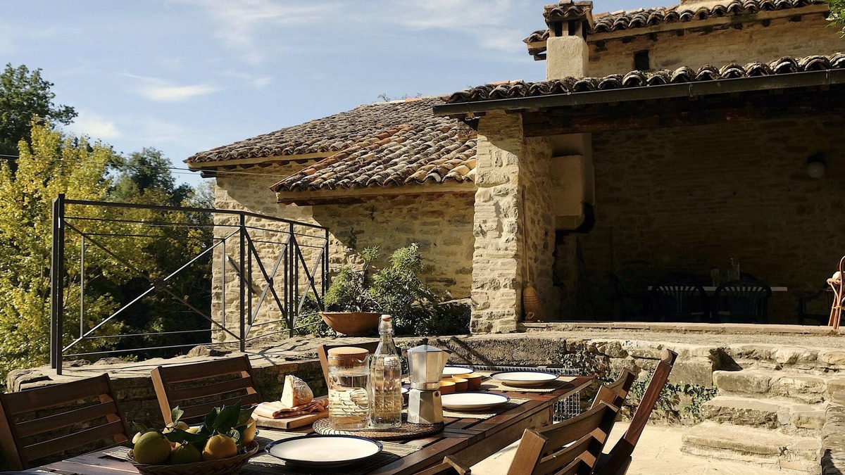San Giustino House | Restored Watermill with Rock Pool and Waterfall