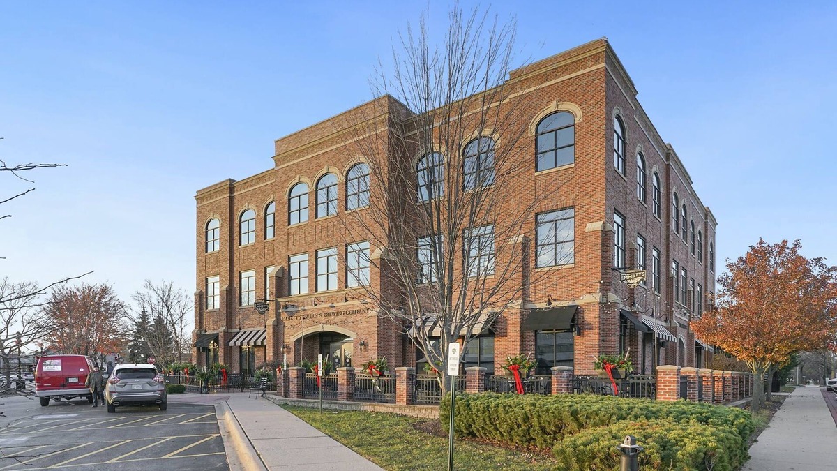 Palatine Apartment | Retro Apt-Private Deck-King Bed-Downtown-Huge Sofa-Free Parking-Walk to Train