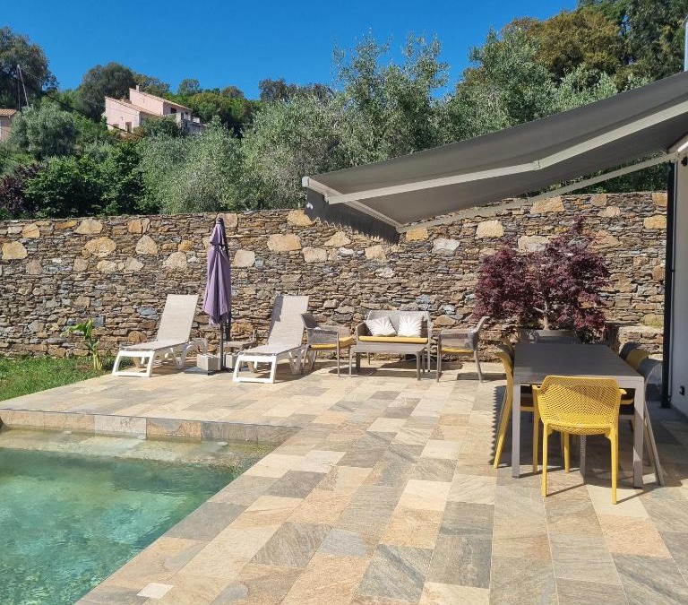 Penta-di-Casinca Apartment | Rez de villa avec piscine privée, wifi, jardin clôturé
