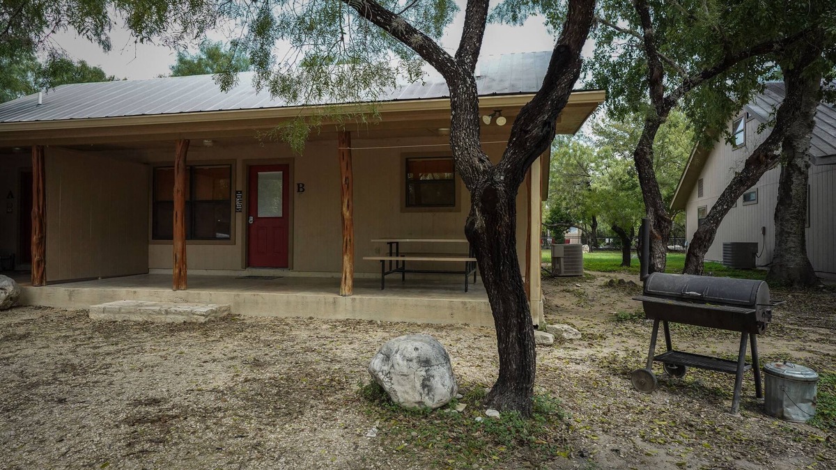 Sabinal Cabin | Riverfront cabin with a pool!