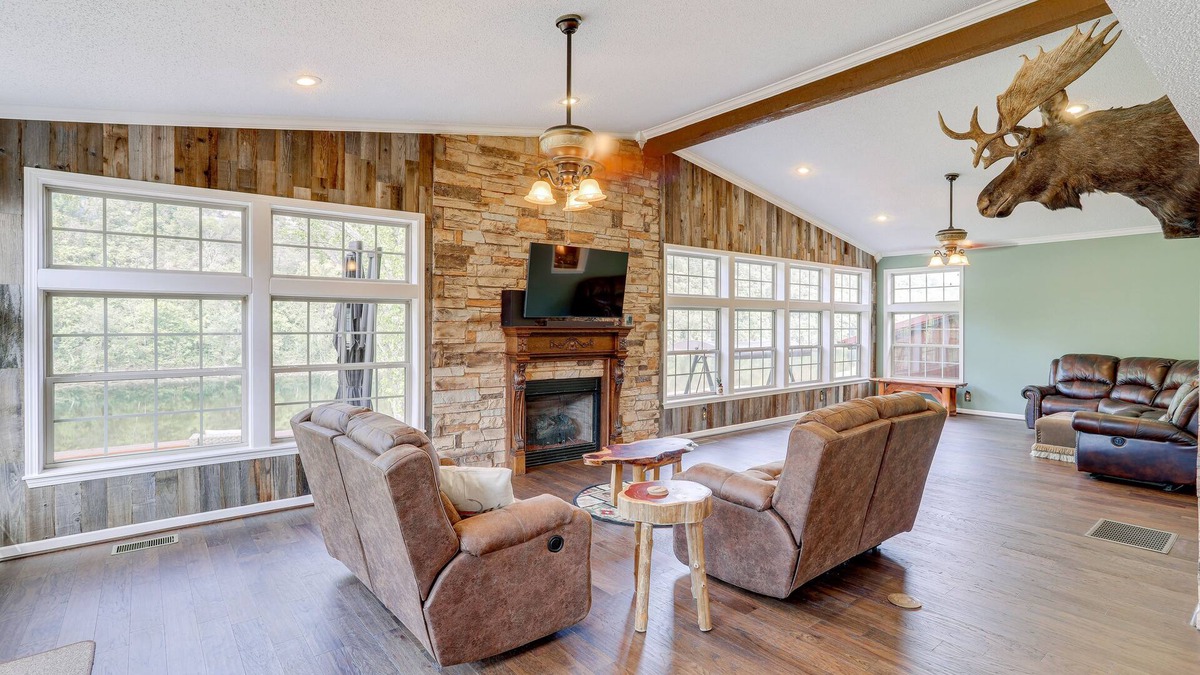 Mountain View House | Rivers Edge retreat is an entire home located on the shore of the White River