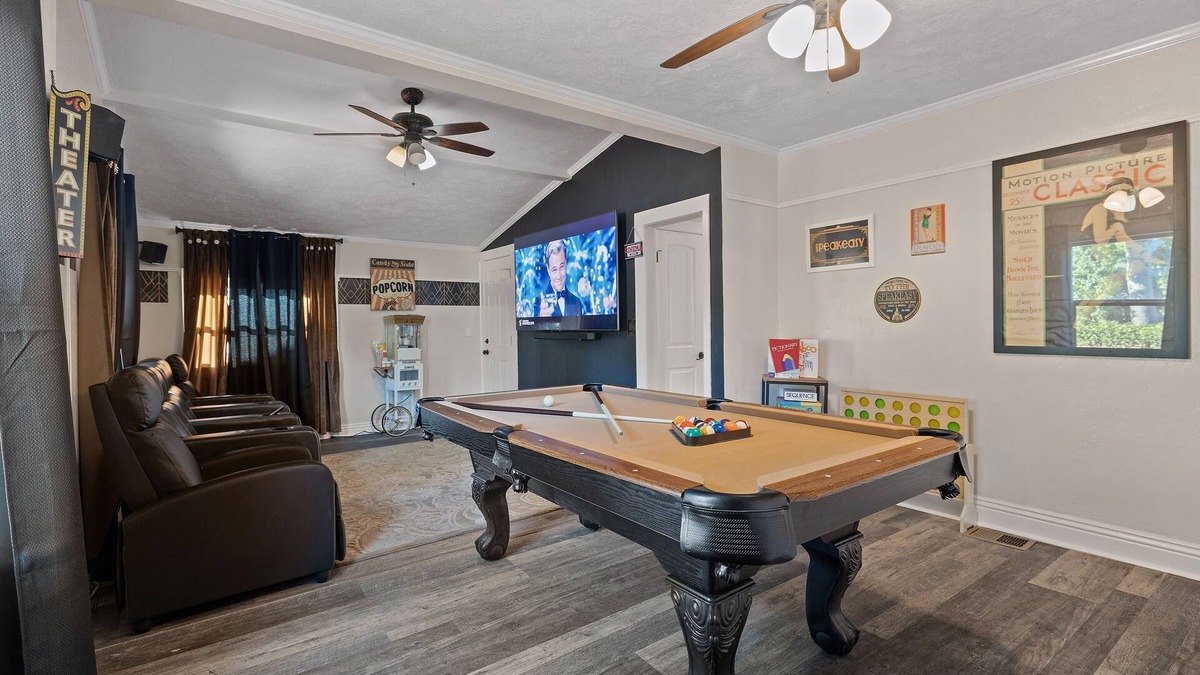 Downtown Riverside House | Roaring 20s Vintage Craftsman Home Downtown, Hot Tub, Pool Table