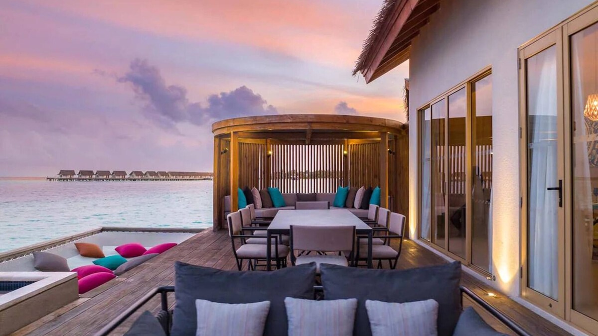 Farukolhufushi Island Hotel | Rock Star Overwater Villa, Hard Rock Hotel, Outdoor Deck, 2 Bedrooms