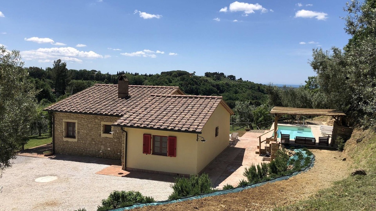 Riparbella House | Romantic comfortable house with view upon the sea, dishwasher, washing maschine
