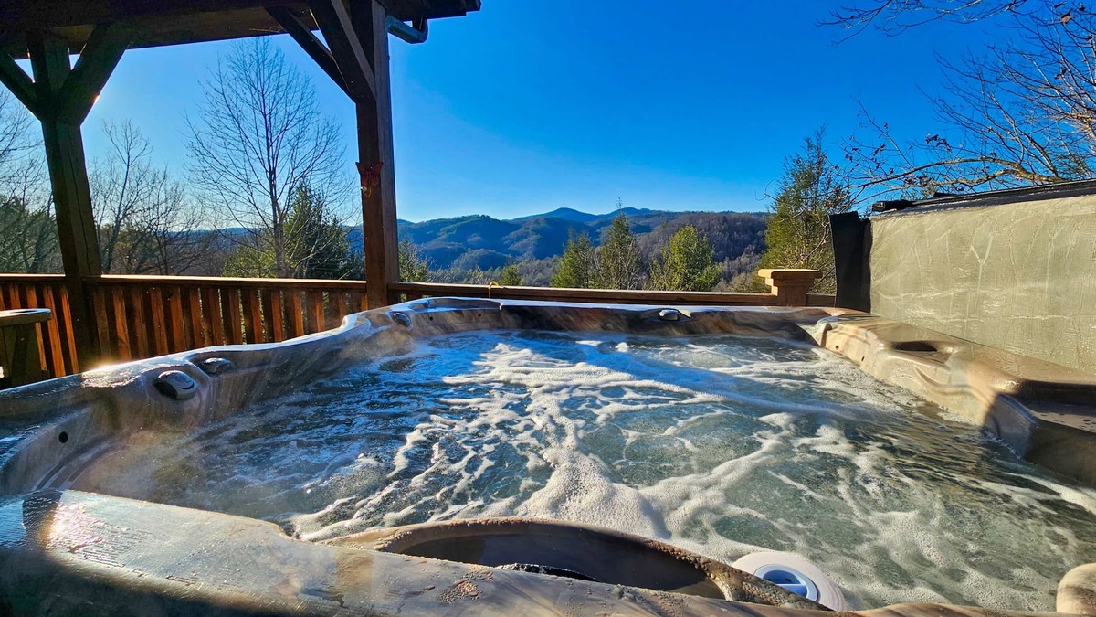 Ferguson Cabin | Romantic Mountain Getaway - Hot Tub, Fireplace, WIFI, and Views