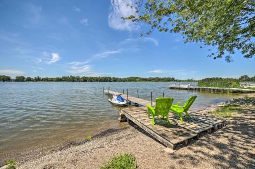 Brimfield House | Rome City Waterfront Oasis with Beach and Dock!