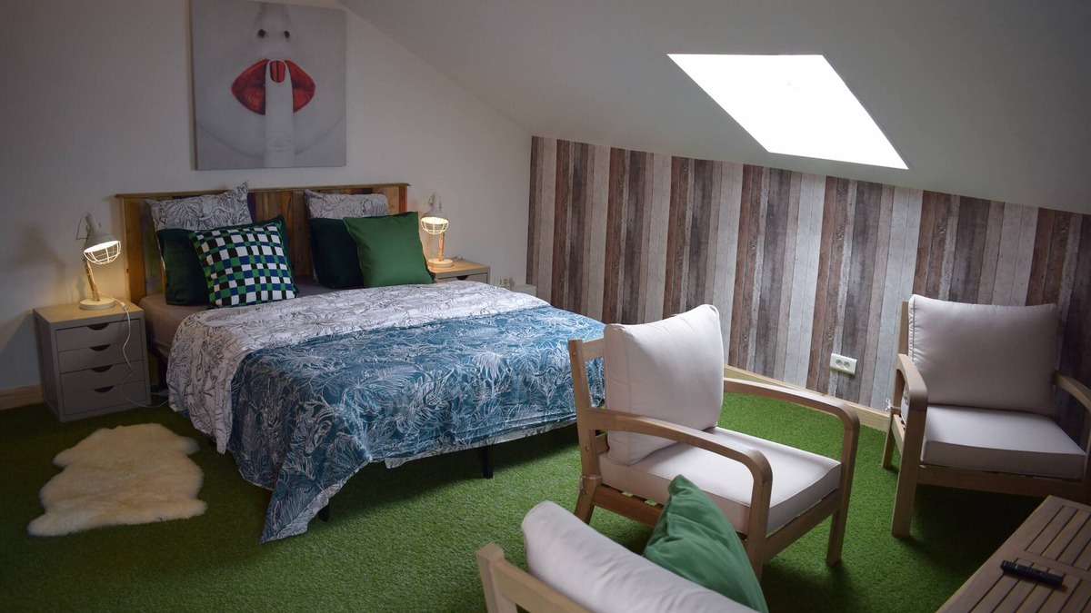 Aubigny-sur-Nere Apartment | Rooftop garden party
