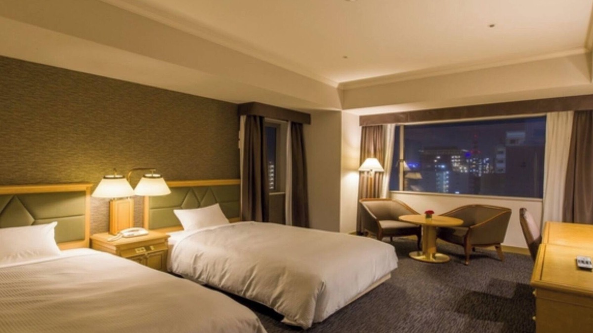 Chuo Hotel | Room without meals plan Corner view deluxe twin/Chiba Chiba