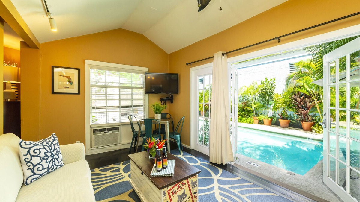 Historic Seaport Condo | Rose Lane Villas - Villa Aqua - 2 King Bedrooms - Downtown Key West