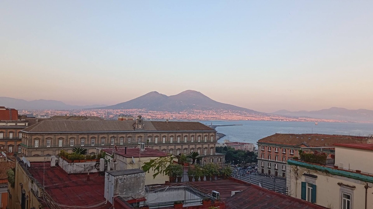 San Ferdinando Apartment | Royal Palace and Vesuvius before you