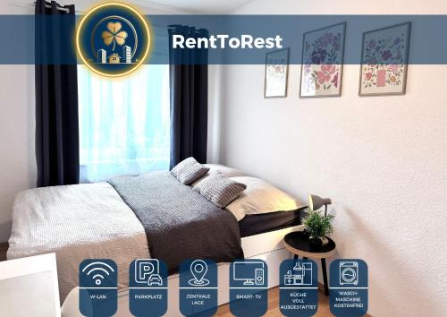 Herne Apartment | RtR Herne - For up to 5 Guests - 3 Bedrooms - Parking - Modern - Central - Fully Equipped