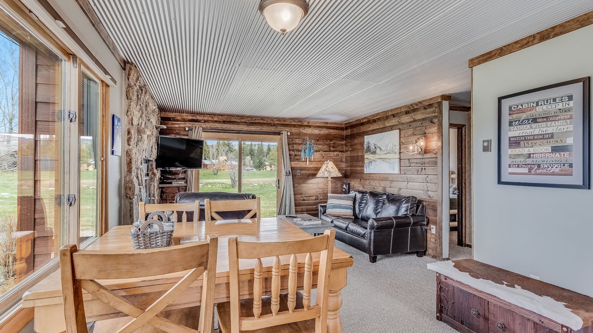Clark Cabin | Rustic cabin offers open space and unobstructed mountain views