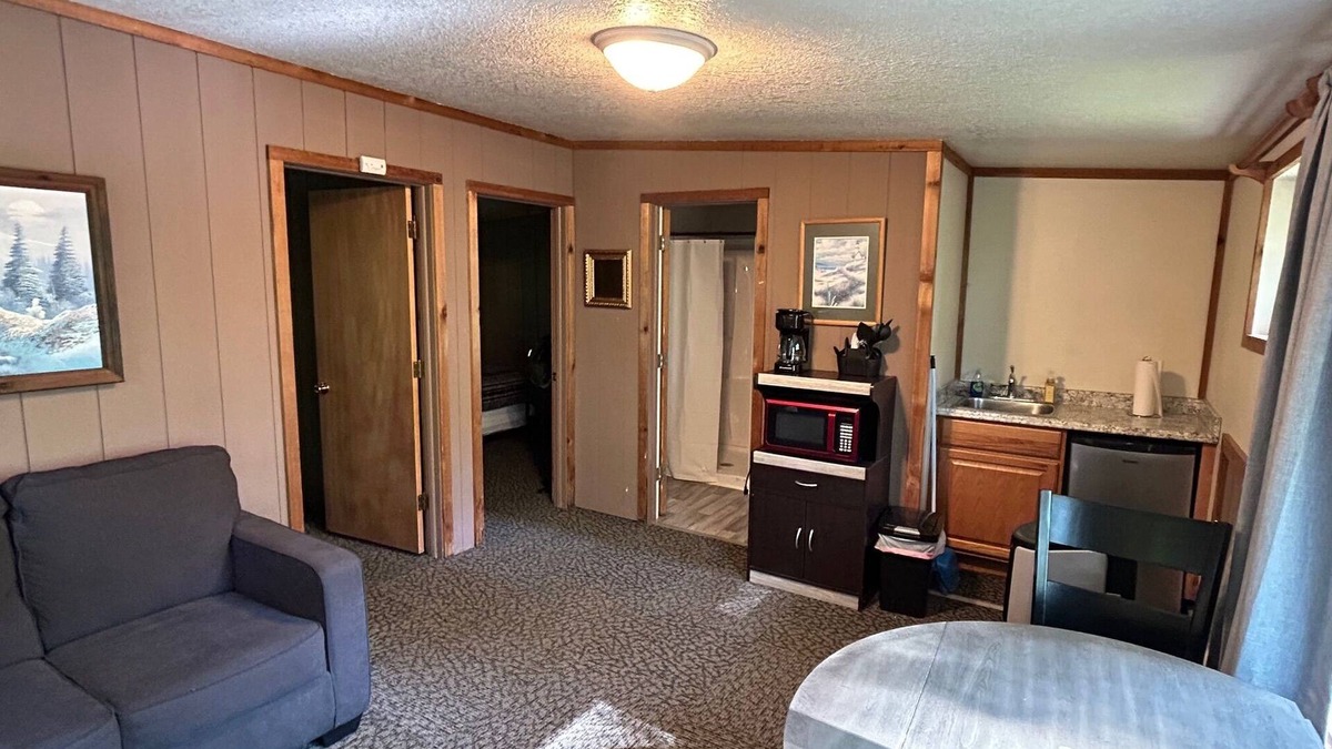 Palmyra Cabin | Rustic cabins in secluded campground with lake access and woods to wander in.