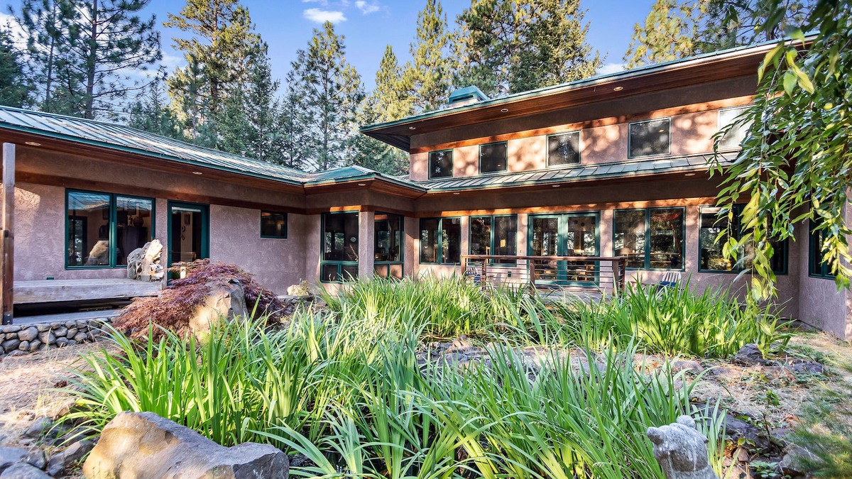 Harrison House | Rustic contemporary home in forest setting overlooking Lake Coeur d'Alene