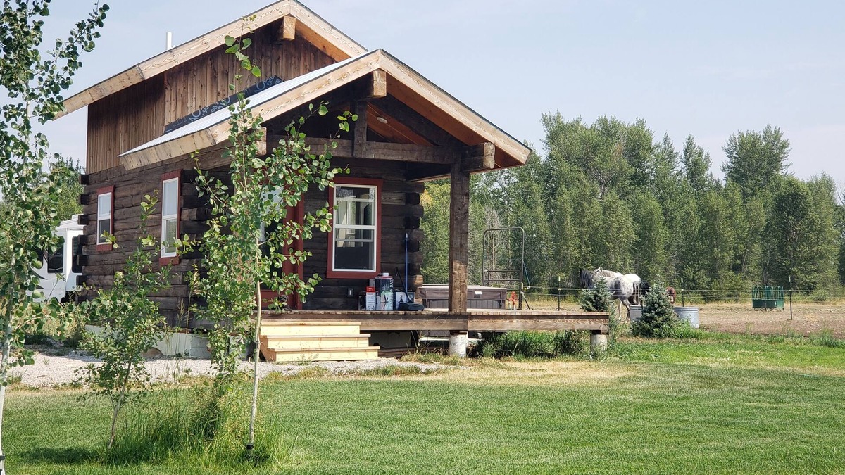 Felt Cabin | Rustic Country Cabin on horse property with Teton views