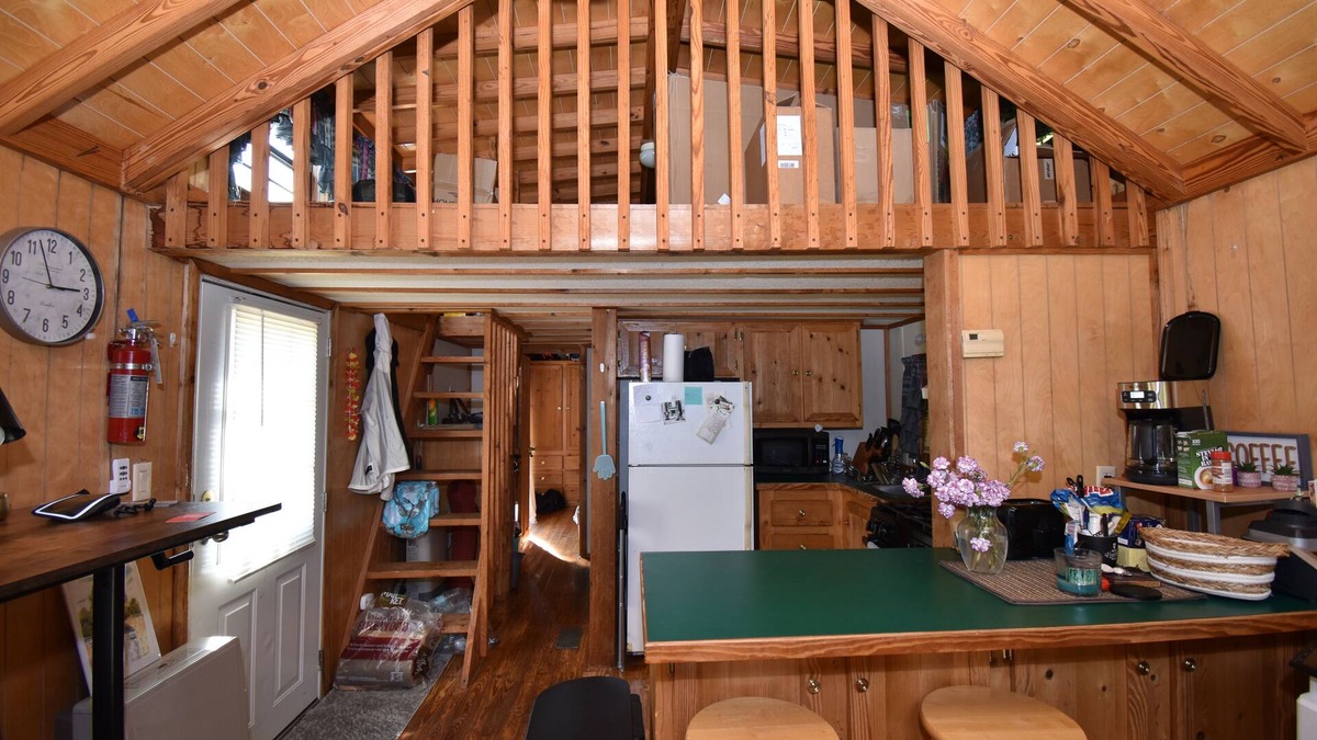 Plattsburgh Cabin | Rustic, cozy lodge available for rent at Plattsburgh RV Park