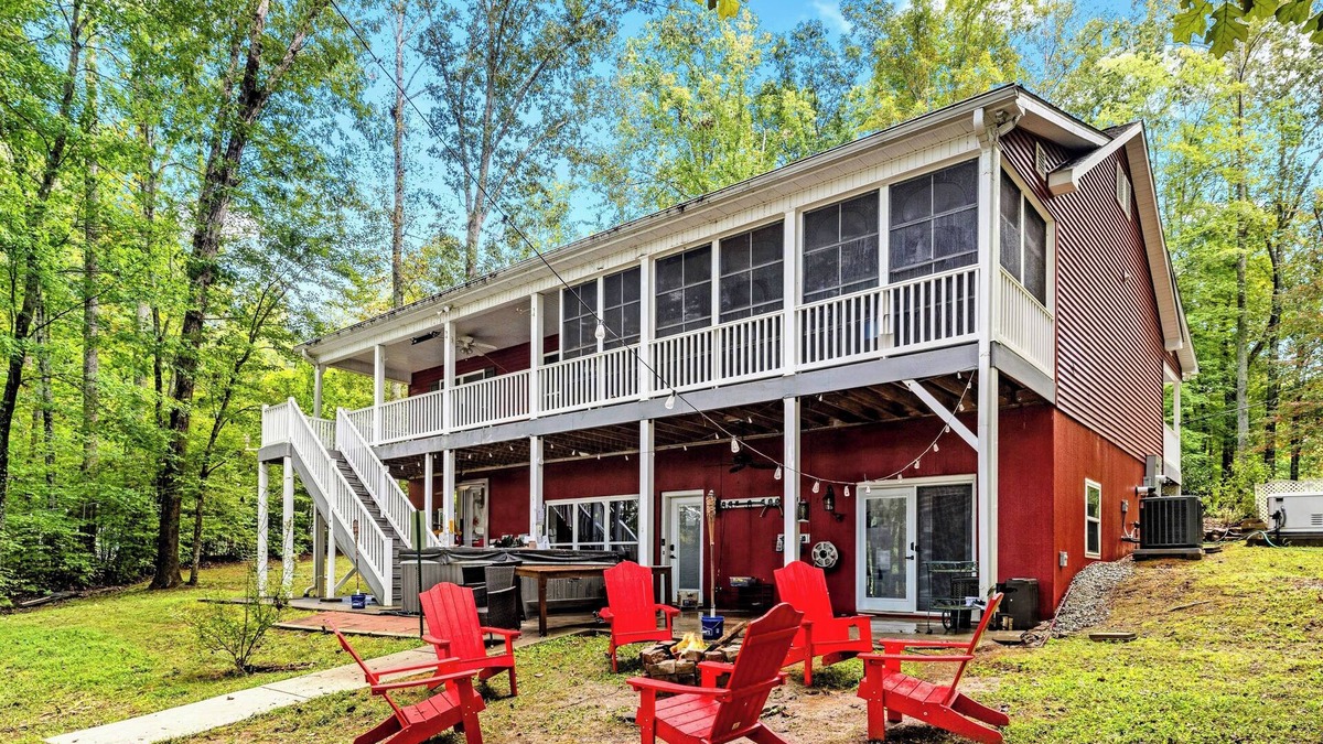 Roxboro House | Rustic Lakefront Oasis - Hot Tub, Game Room, Kayaks/Canoes, and Fishing Rods