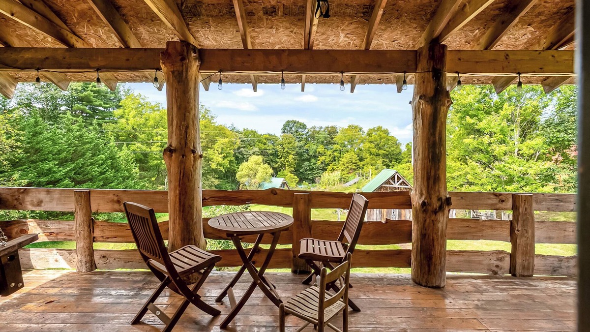 Blacksburg House | Rustic log cabin with modern comforts, scenic views, and cozy spaces for the perfect getaway.