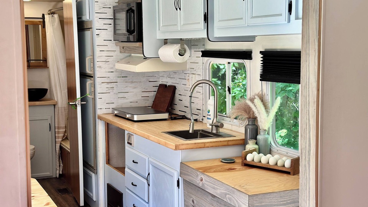 Fairview House | Rustic Remodeled Camper on Mini Farm with Farm Fresh Eggs
