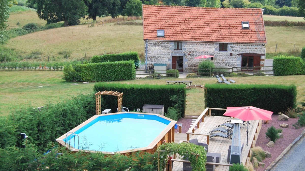 Chalandrey House | Rustic & spacious converted stone barn with heated pool & sun terrace