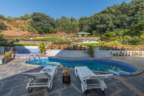 Lavasa Villa | SaffronStays Caramelo - a private heated swimming pool villa with Jacuzzi nestled amidst beautiful landscaping and gardens in Lavasa